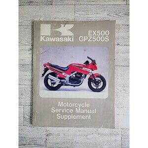 Kawasaki 1987 EX500 & GPZ500S Service Manual Repair Motorcycle Shop Book